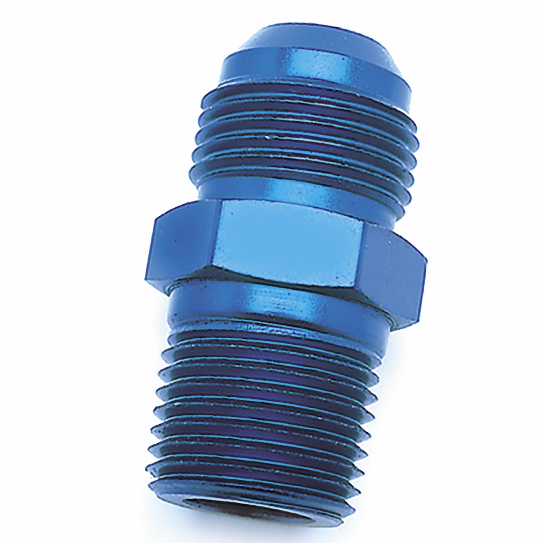 SPEEDFX -4AN X1/4NPTF BLU ST FL TO PIPE ADP [560496]