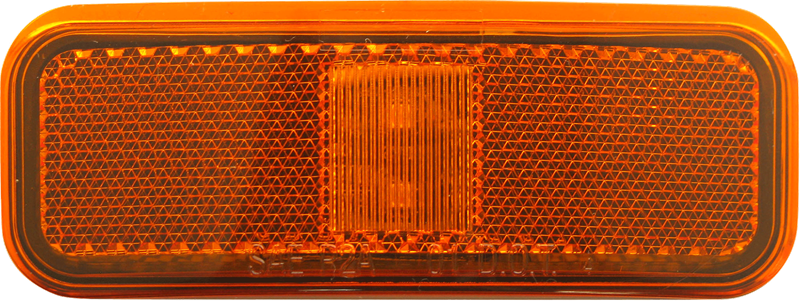 OPTRONICS 2LED YLW MARKER LIGHT W/REFLEX LENS [MCL40ABBP]