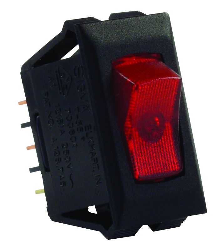 JR PRODUCTS ILL 120V ON/OFF SW  RD/BK [12515]