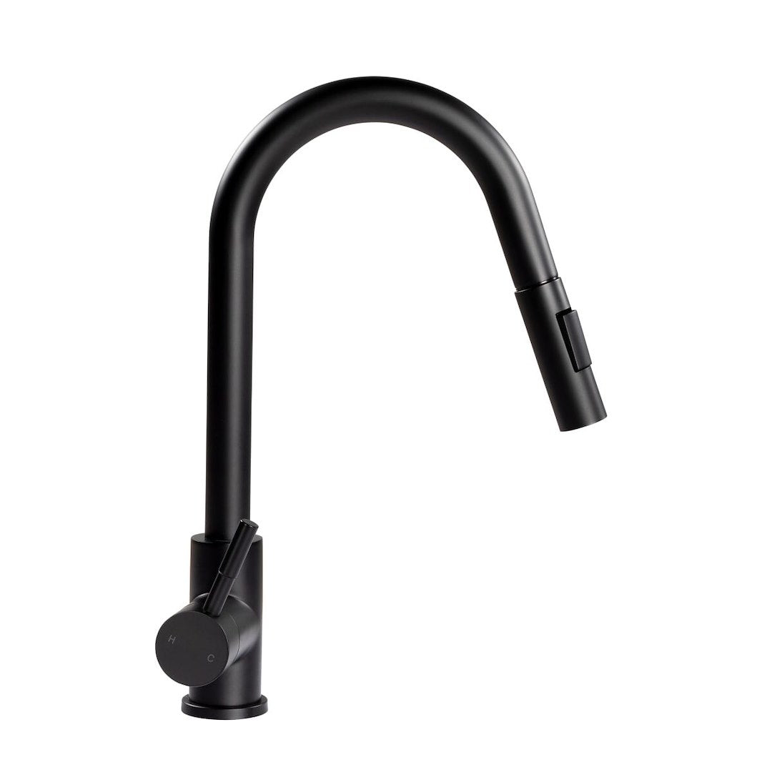 LIPPERT COMP BULLET PULL-DOWN FAUCET-BLACK MATTE [2021090600]