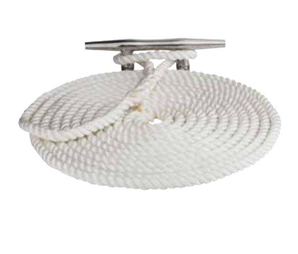 SEA DOG TWISTED NYLON DOCK LINE 3/8' X [301110015WH-1]