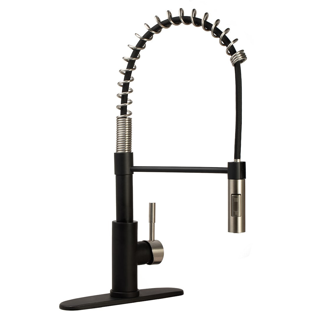 DURA FAUCET STREAMLINE COIL PULL-DOWN RV KITCHE [DF-MK504SLK-MBSN]