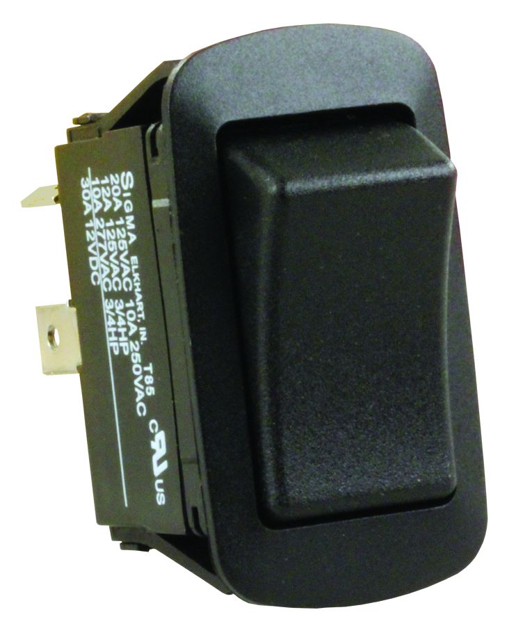 JR PRODUCTS SPST H2O RES ON/OFF  BK [13795]