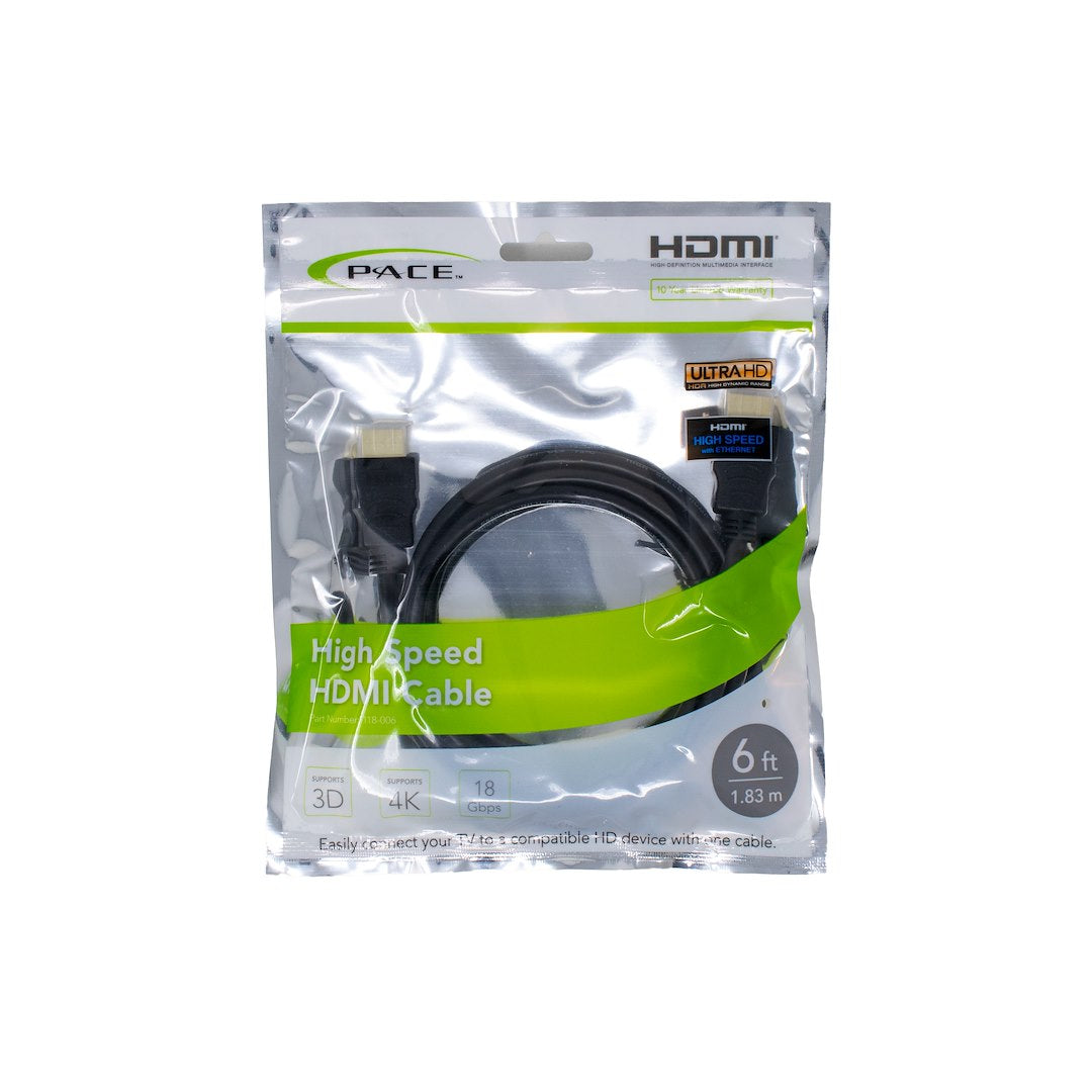 PACE INT'L PACE - 6FT HDMI CABLE [118-006]