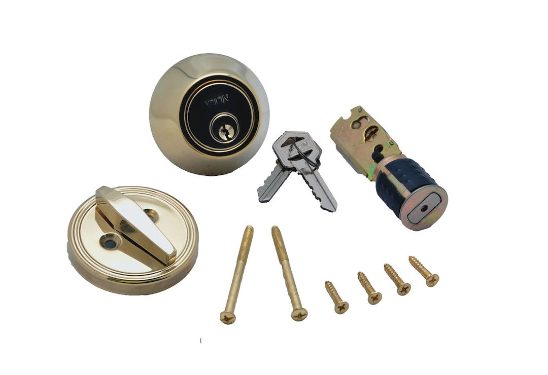 AP PRODUCTS SINGLE DEAD BOLT - PB [013-222]