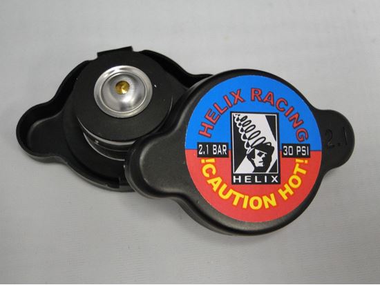 HELIX RACING RADIATOR CAP BLACK 2.1 BAR [212-2100]