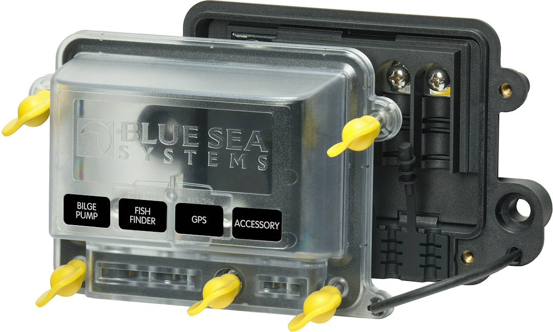 BLUE SEA BUSBAR H2O 4 GANG COMMON BUS MANUAL [2356100-BSS]