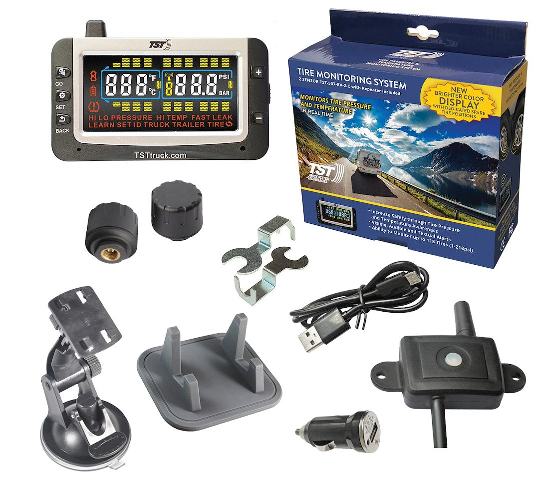 TRUCK SYSTMS 507 TPMS W/2 CAP SENSORS W/REPLACEA [TST-507-RV-2-C]
