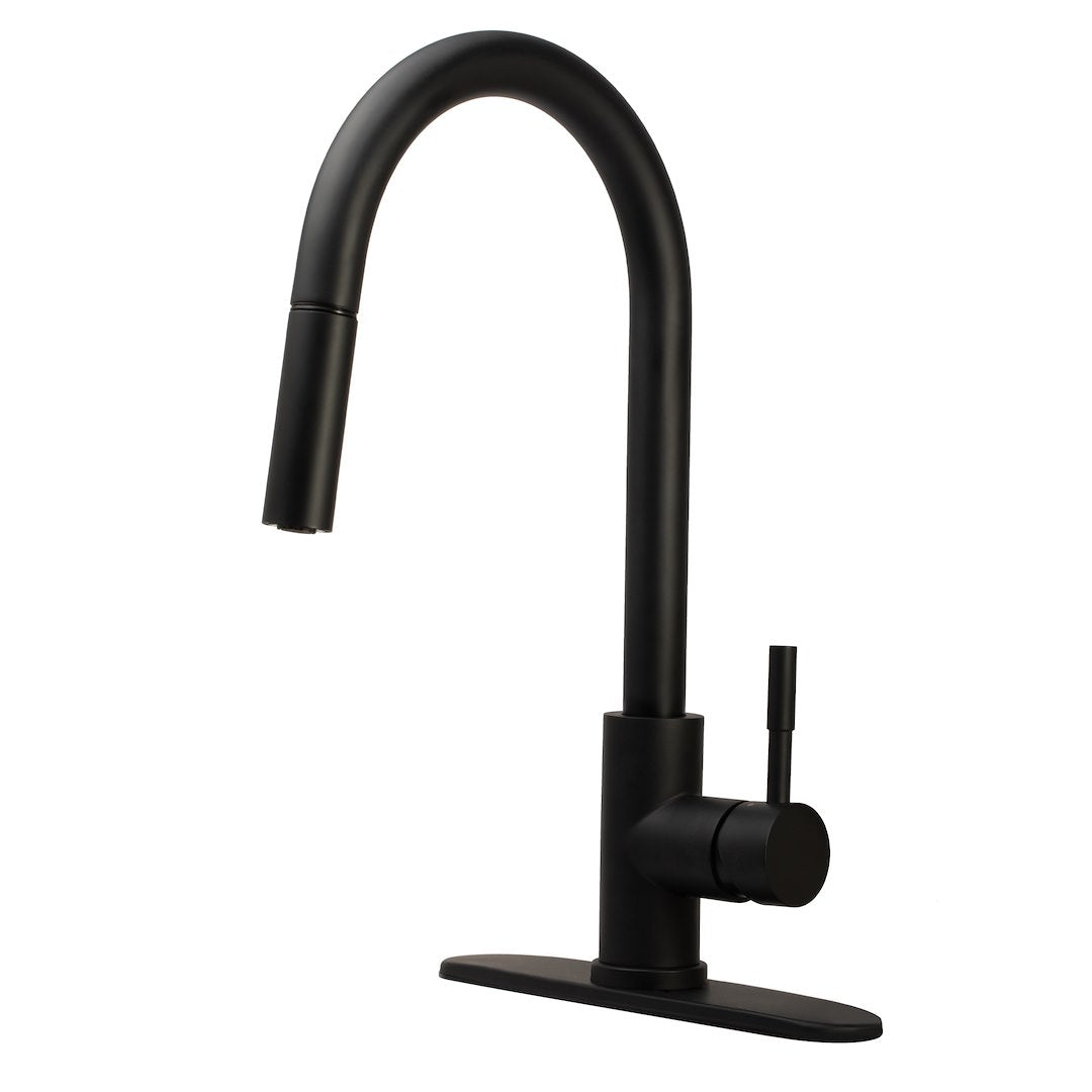DURA FAUCET STREAMLINE PULL-DOWN RV KITCHEN FAU [DF-MK530SLK-MB]