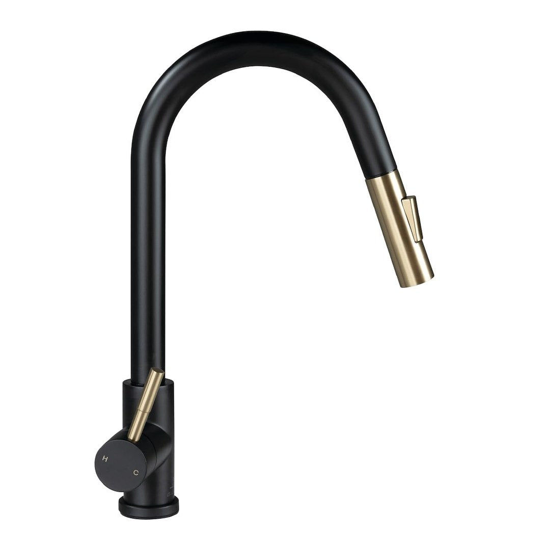 LIPPERT COMP BULLET PULL-DOWN FAUCET - BLACK MAT [2024000071]