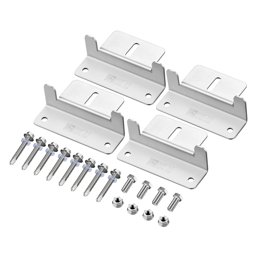 RICH SOLAR Z BRACKETS MOUNTING HARDWARE [RS-ZB4C]