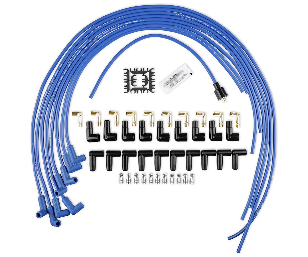 ACCEL BLUE-8MM COPP.WIRE-90-ANG [4039B]