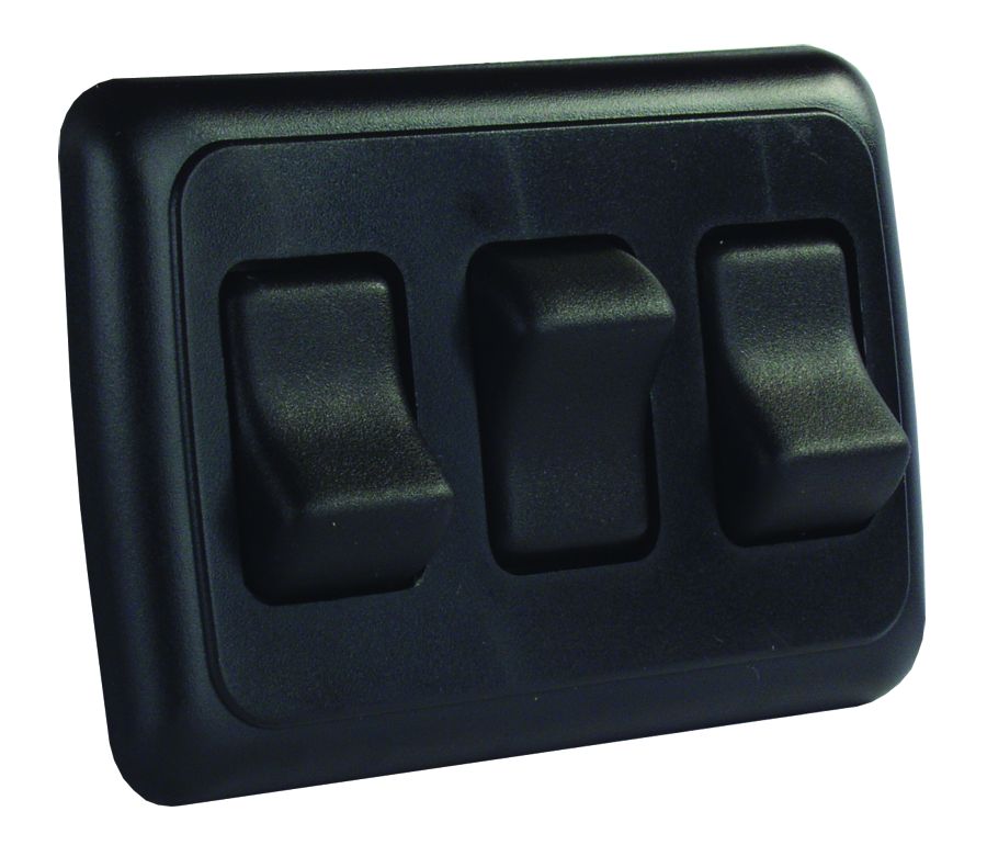 JR PRODUCTS TRPL ON-OFF SW ASSY  BK [12245]