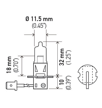 HELLA BULB 12V 35W PK22S T3.25 [H3 35W]