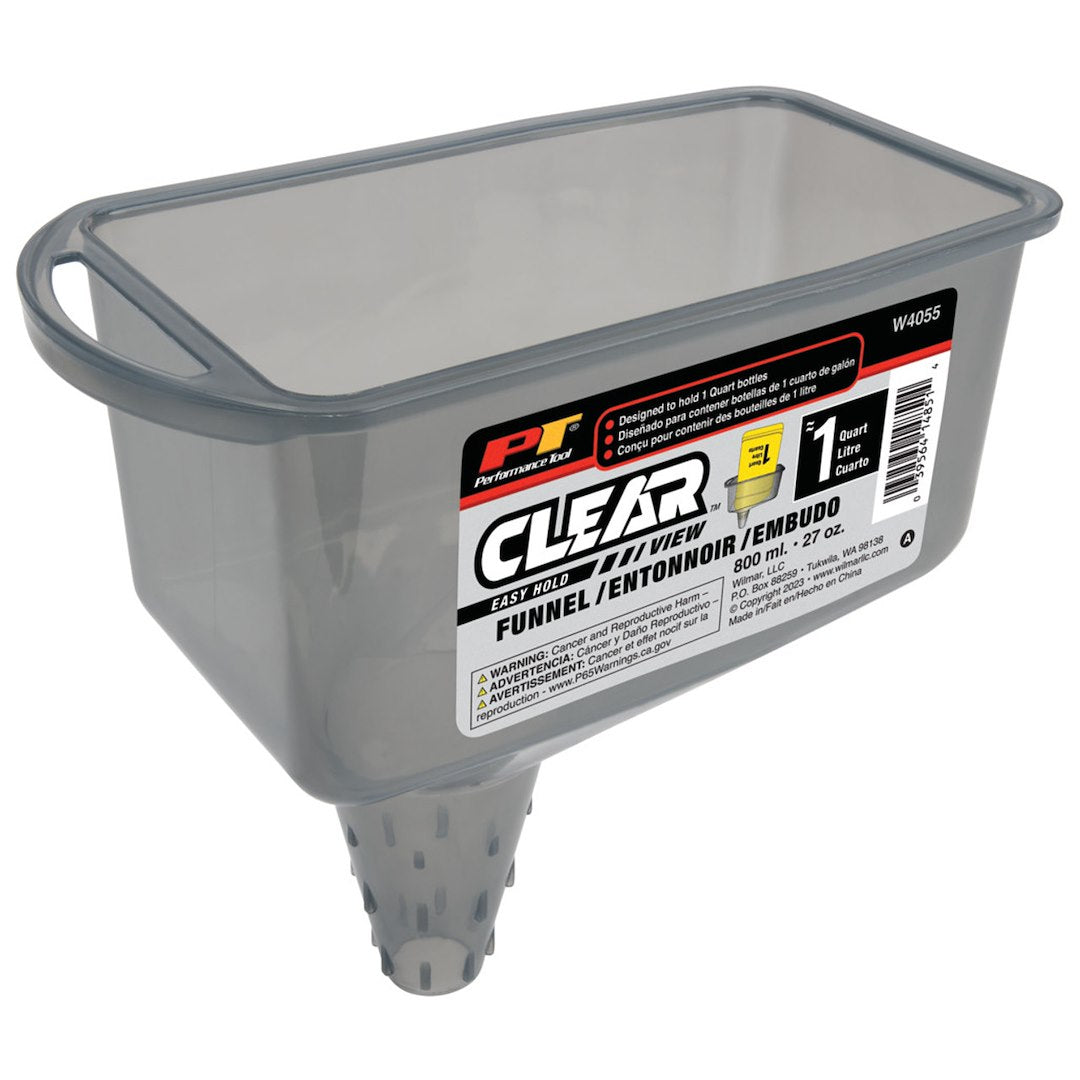 PERFORM TOOL CLEAR VIEW EASY HOLD FUNNEL 2 PINT [W4055]