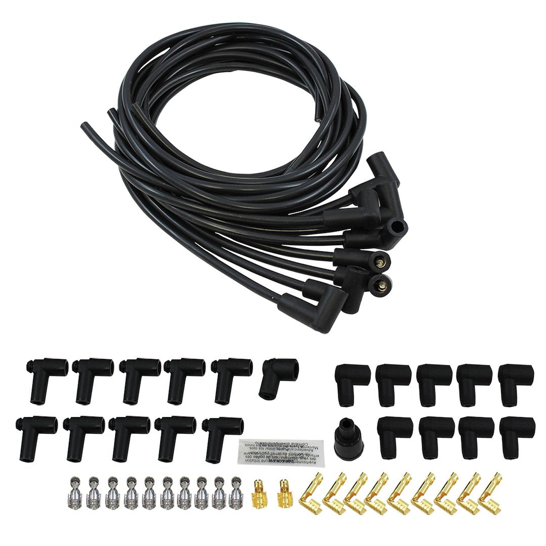 SPEEDFX SPARK PLG WIRES UNI. FIT 8.5 BK 90 [3001BK]