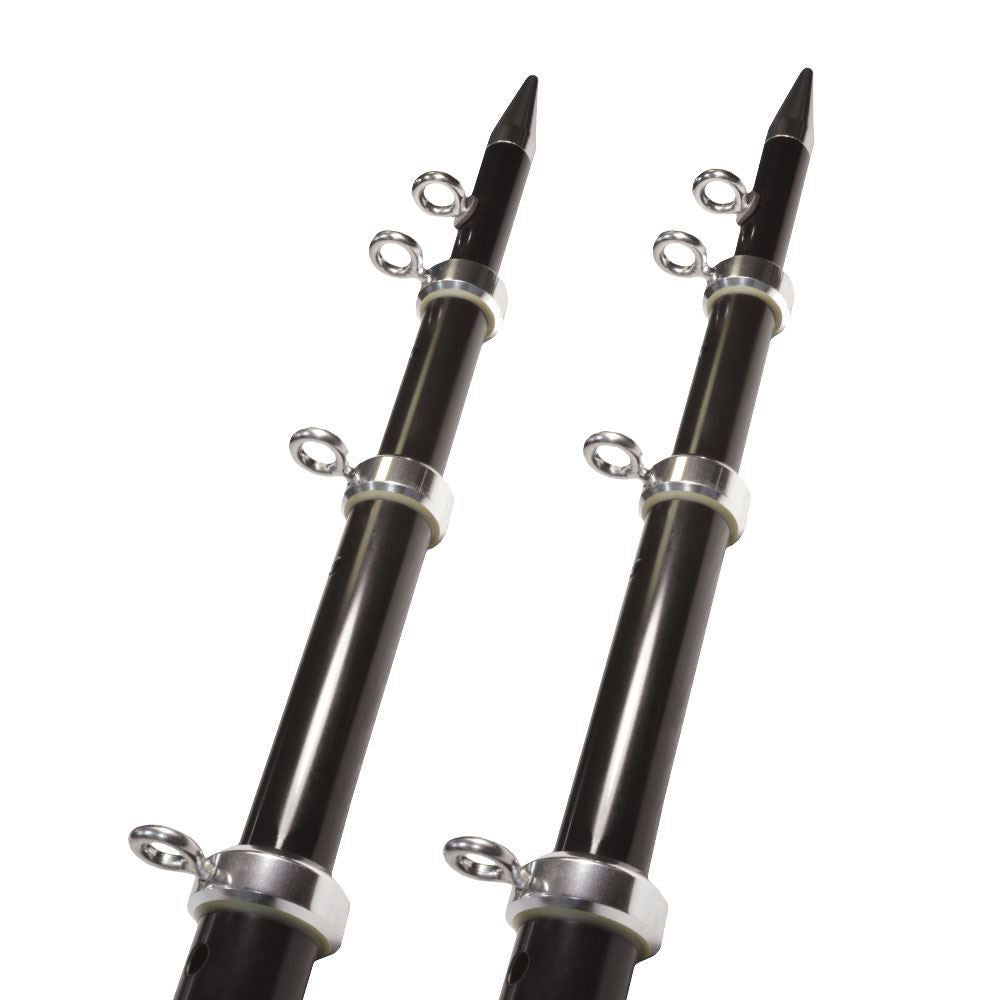 TACO METALS TELE-OUTRIGGER  HD 1-1/2  BLACK/SIL [OT-0542BKA15-HD]