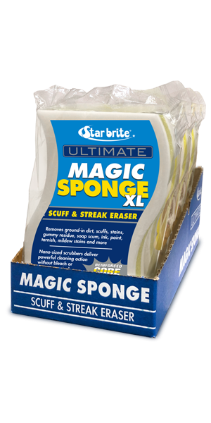 STAR BRITE ULTIMATE MAGIC SPONGE XL 8PK DISPLY [041008]