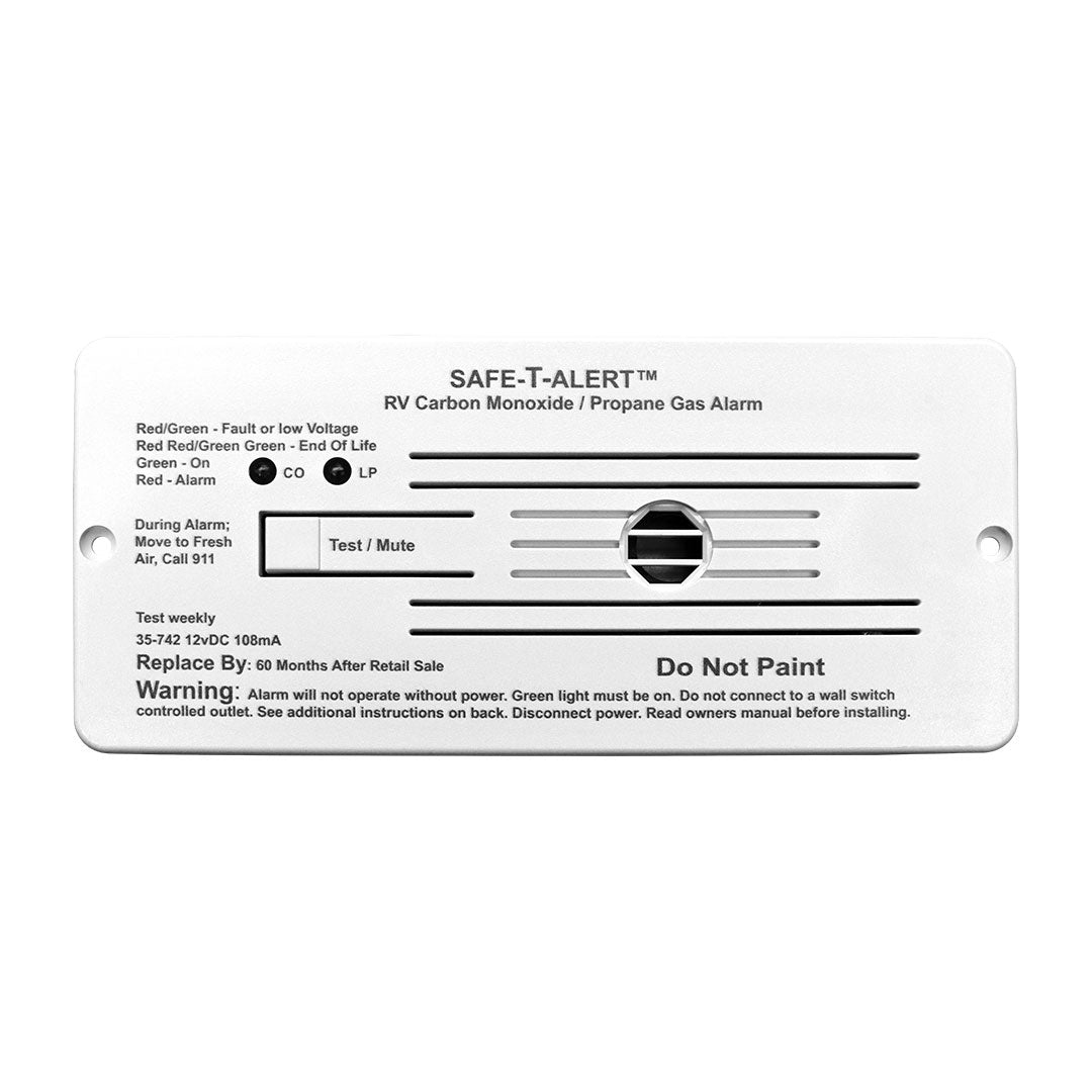 MTI INDUSTRY 12V CO/LP GAS ALARM FLUSH [35-742-WT]