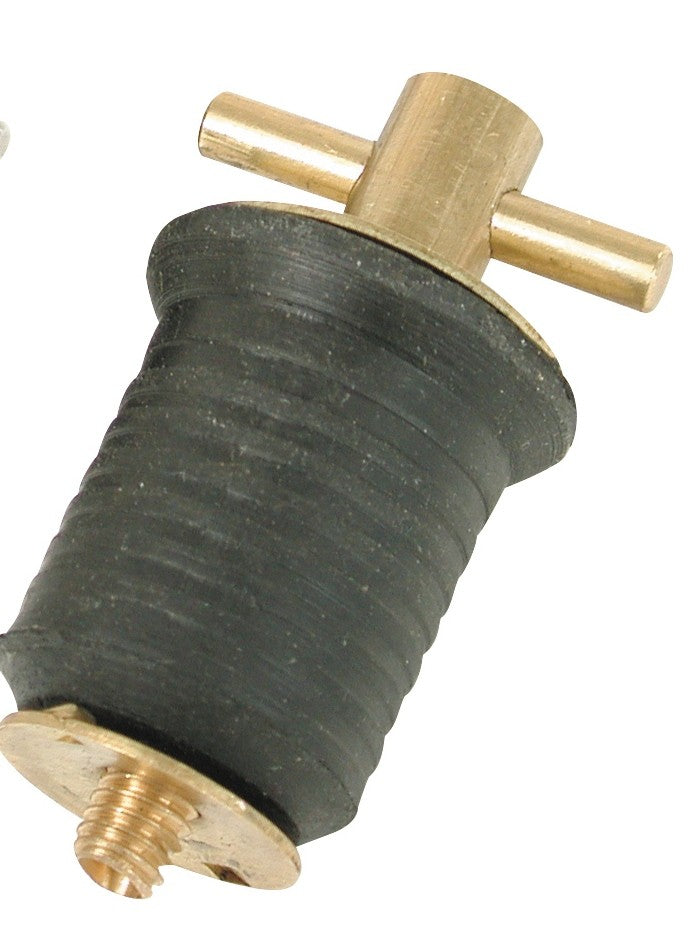 WHITECAP IND 1-1/4' BRASS BAILER PLUG-SCREW TYPE [S-0294C]