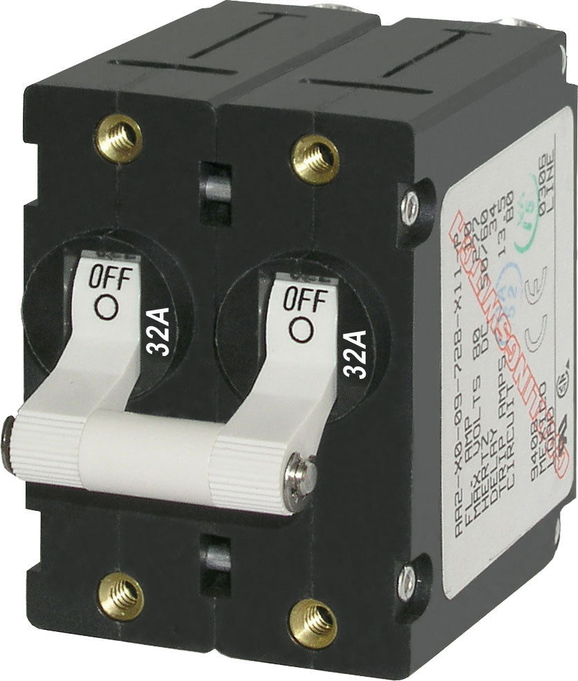 BLUE SEA CIRCUIT BREAKER AA2TOGGLE 32A WHT [7295-BSS]