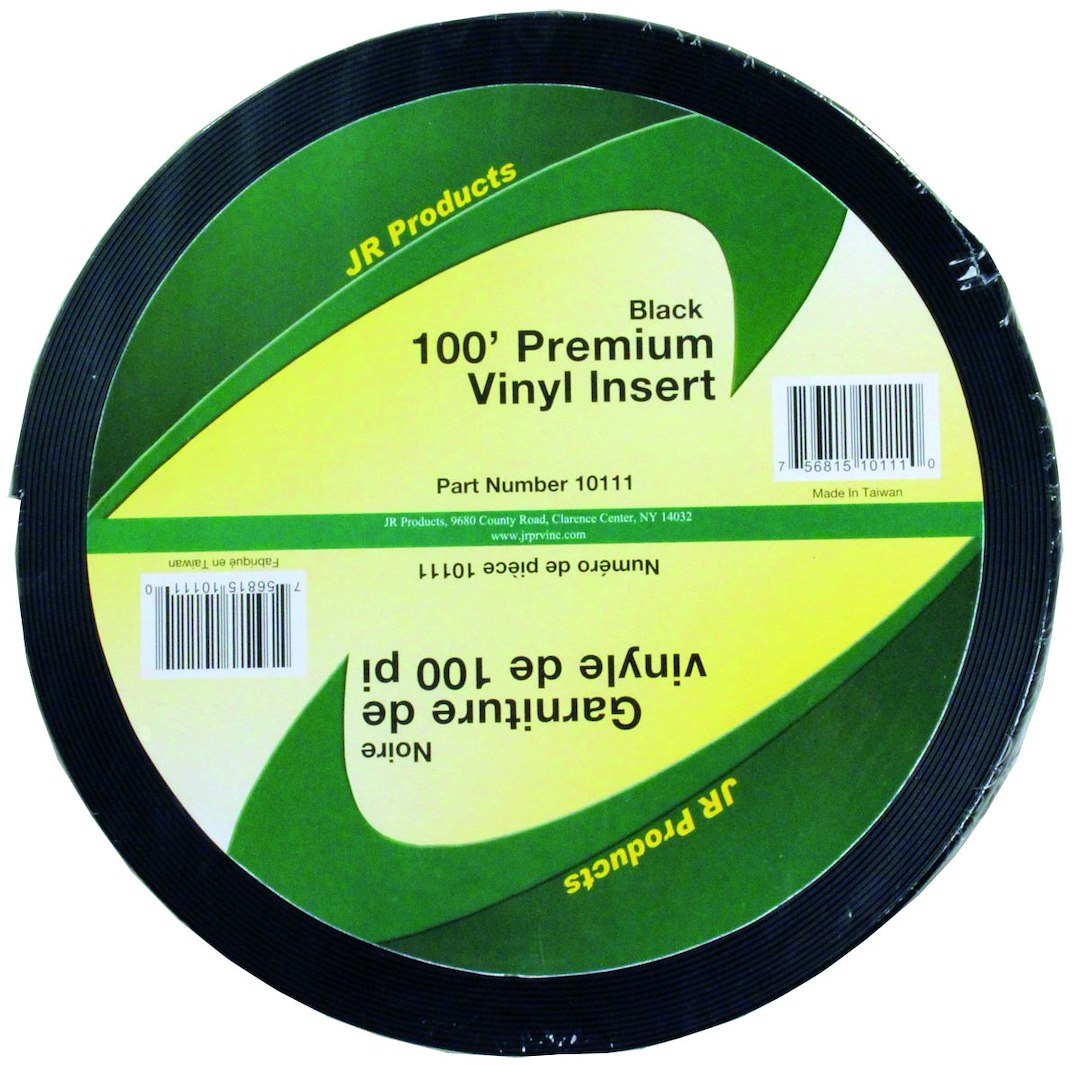 JR PRODUCTS 100' VINYL INSERT BK [10111]