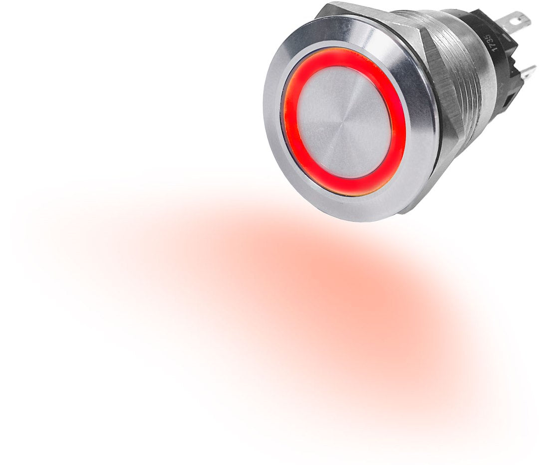 BLUE SEA SWITCH BUTTON SS 10A OFF-(ON) RED [4163-BSS]