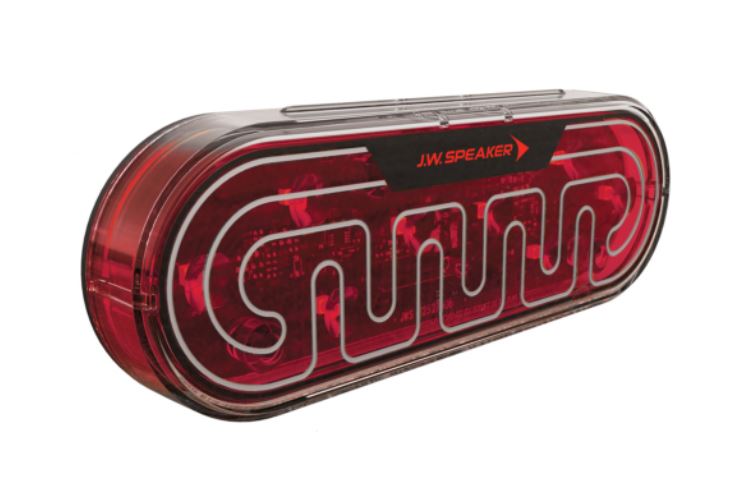 JW SPEAKER 12/24V HEATED LED RED FLASH STROBE [0646791]