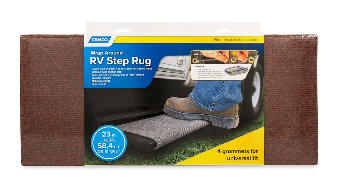 CAMCO STEP RUG  XL BROWN 23X22' [42931]