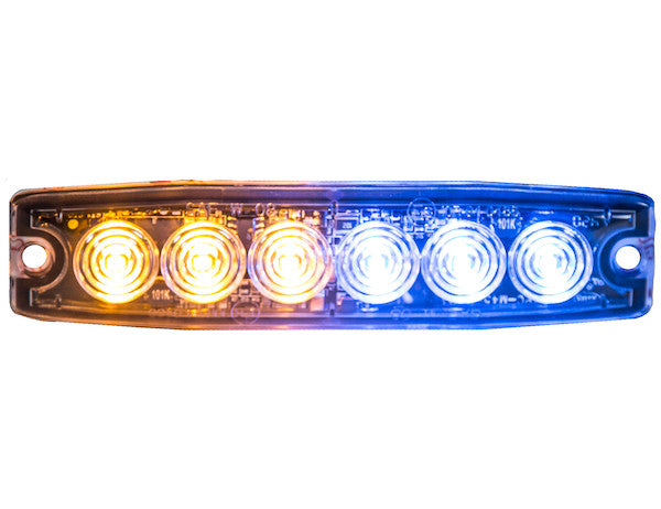 BUYERS PROD LIGHT STROBE 5-1/8IN 6-LED AMBER/BL [8892208]