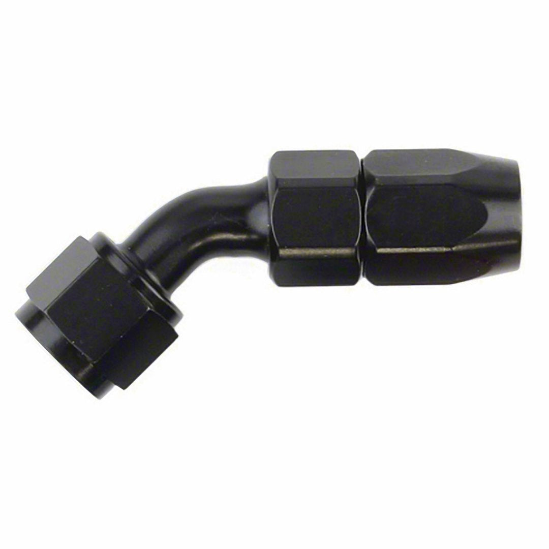 SPEEDFX -4AN X 45  BLK HOSE END [510445BK]