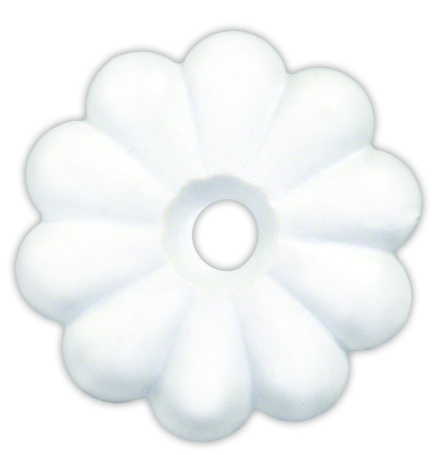 JR PRODUCTS PLASTIC ROSETTES  WHT [20455]