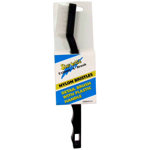 STAR BRITE DETAIL BRUSH W/PLASTIC HANDLE [040062]