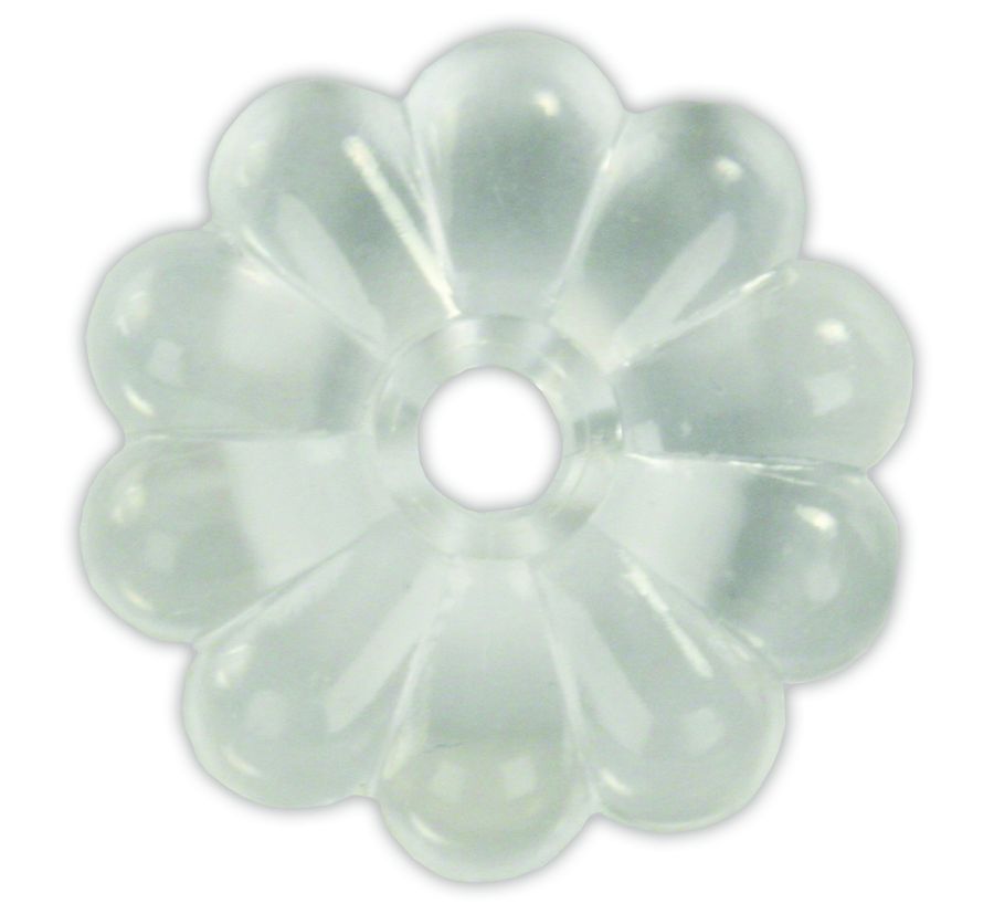 JR PRODUCTS PLASTIC ROSETTES  CLEAR [20465]