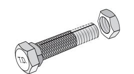 TIE DOWN SLOTTED BOLT & NUT 8PK [59135]