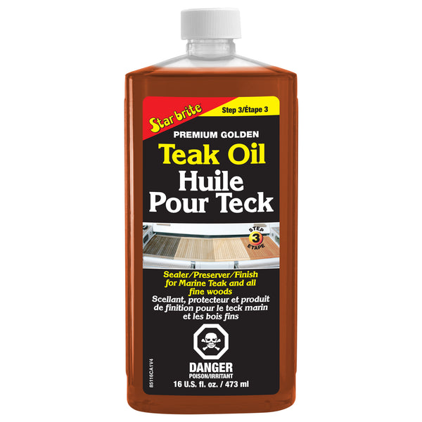 STAR BRITE PREMIUM TEAK OIL 16 OZ. [085116PC]