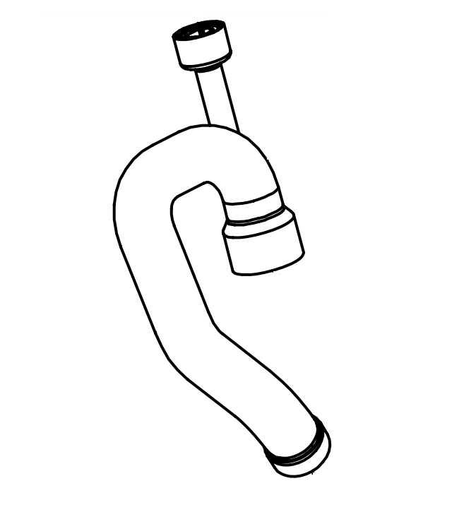 DOMETIC KIT  TUBE OUTLET SHORT-M'FLUSH [385880065]
