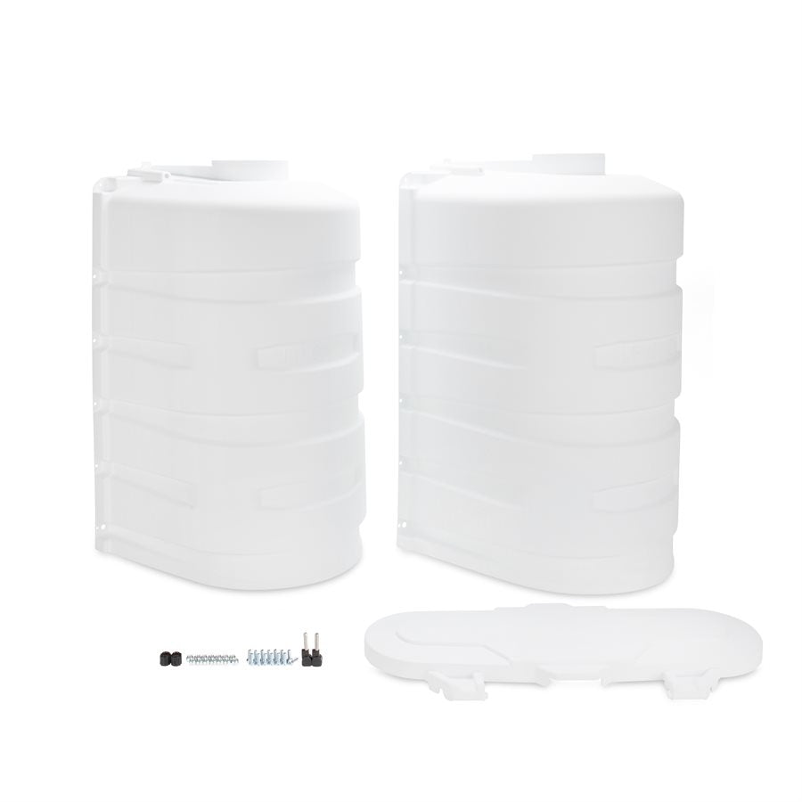 CAMCO PROPANE TANK COVER  DOUBLE 30LB  WH [50513]
