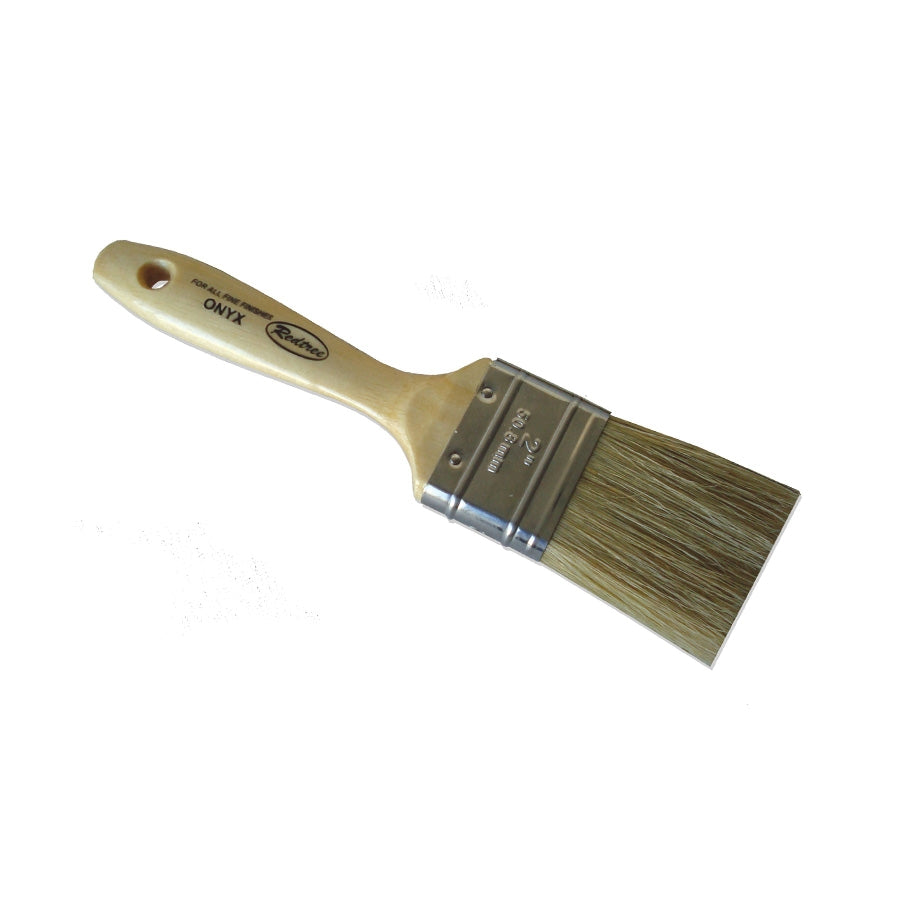 REDTREE IND ONYX PAINT BRUSH (WHITE BRISTLE - F [12023]