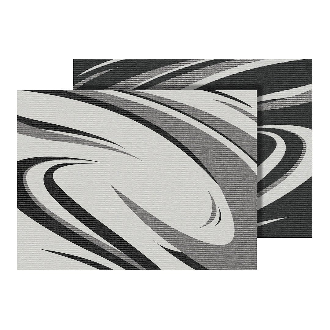 FAULKNER MAT MOD SWISH BLACK/GREY 9 X 12 [53008S]