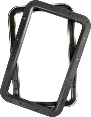 JR PRODUCTS DOOR WINDOW FRAME  BLACK [11021]