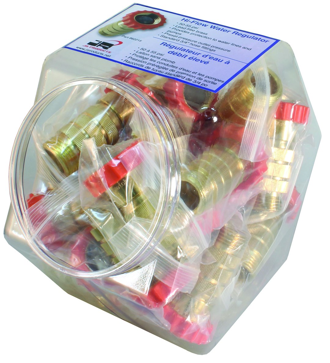 JR PRODUCTS HI-FLOW WATER REG DISPLAY PK OF 25 [04-62215-D]