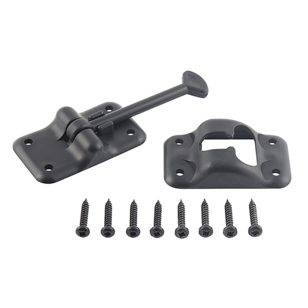 AP PRODUCTS PLASTIC DOOR HOLDBACK 3-1/2 BLACK [013-084BL]