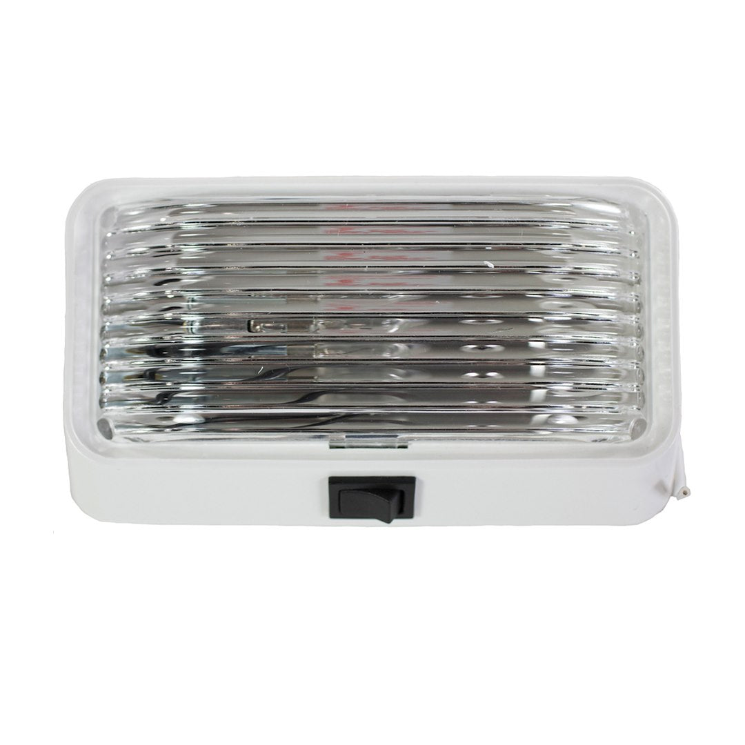 ARCON PORCH LIGHT WHT-CLR-SW CD/1 [18104]