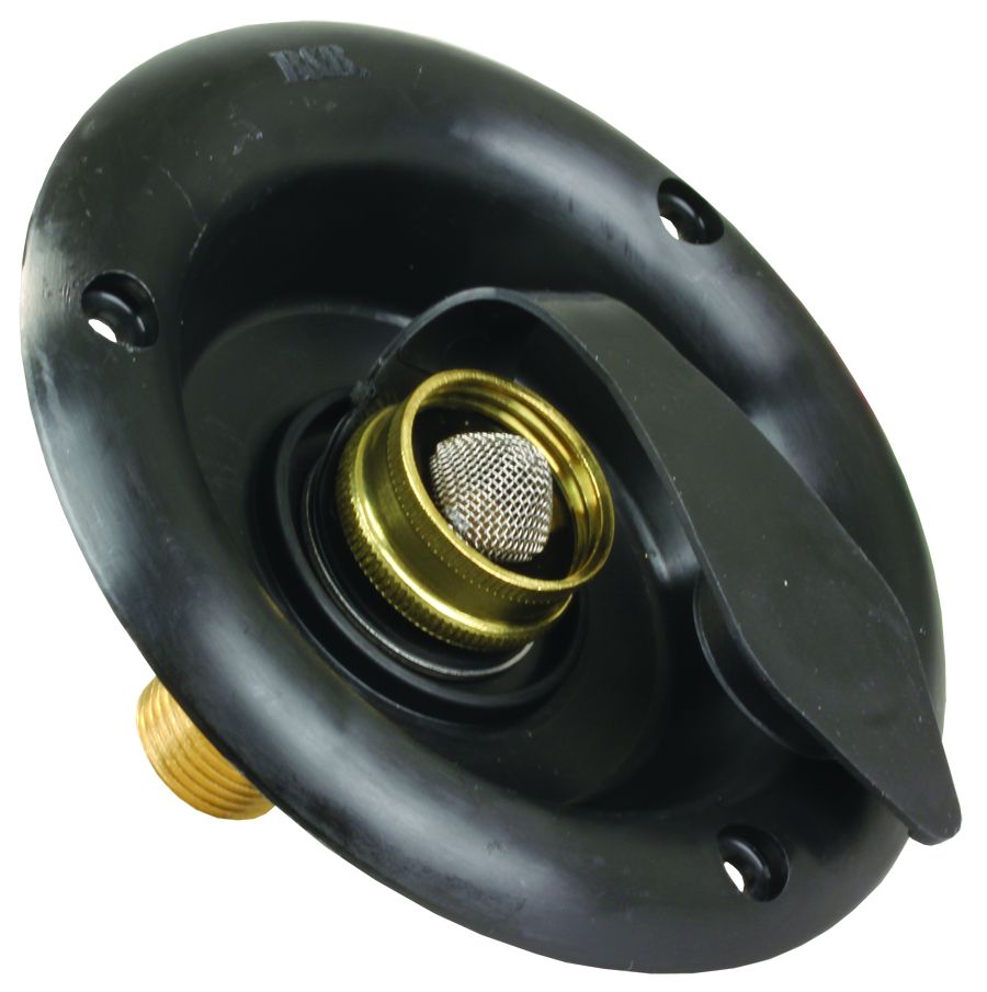 JR PRODUCTS CTY H2O DISH W/1/2'MPT BK [321-B-36-A]