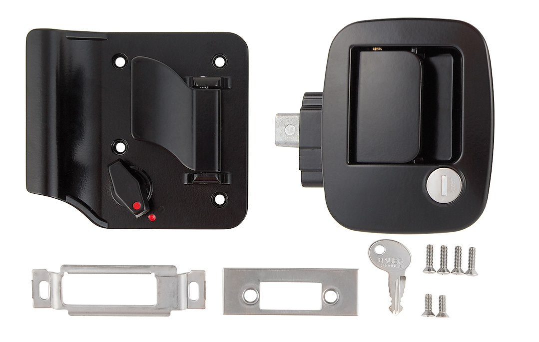 AP PRODUCTS BAUER METAL TRAVEL TRAILER LOCK BLK [013-688]