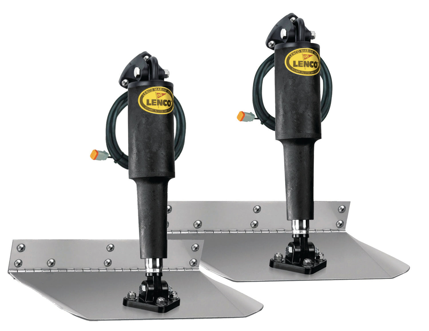 Lenco 9"x12" Standard Mount Trim Tab Kit 12v Requires Switch