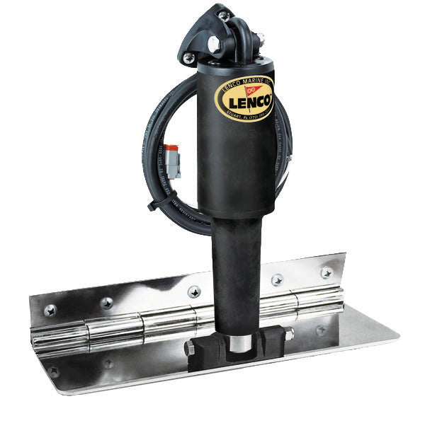 Lenco 4"x12" Limited Space Trim Tab Kit 12v Polished Finish