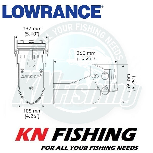 Lowrance TM185M Medium CHIRP 9-Pin Transom Mount