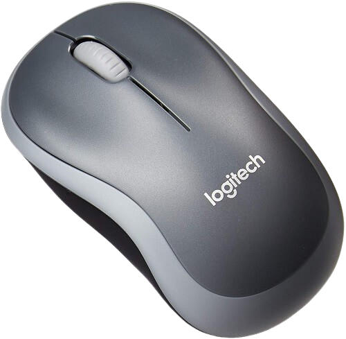 Logitech M185 Wireless Mouse (Black)